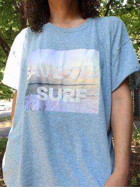 We The Free Save Our Surf oversized graphic tee